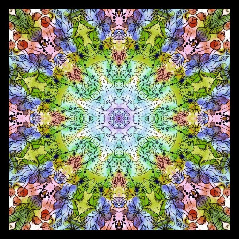 Kaleidoskop Blumenmandala