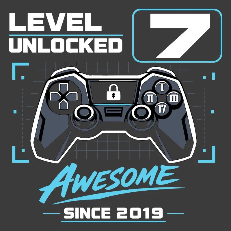 Level 7 Unlocked Gaming Gift Boys
