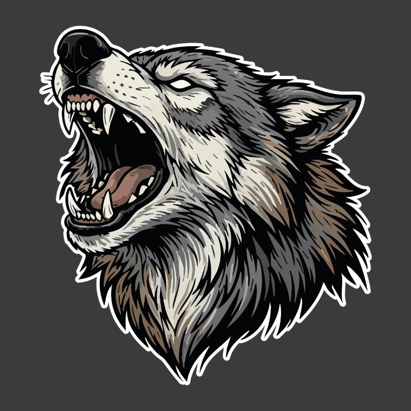 Wild Wolf Heulend Alpha Wolf Maskottchen
