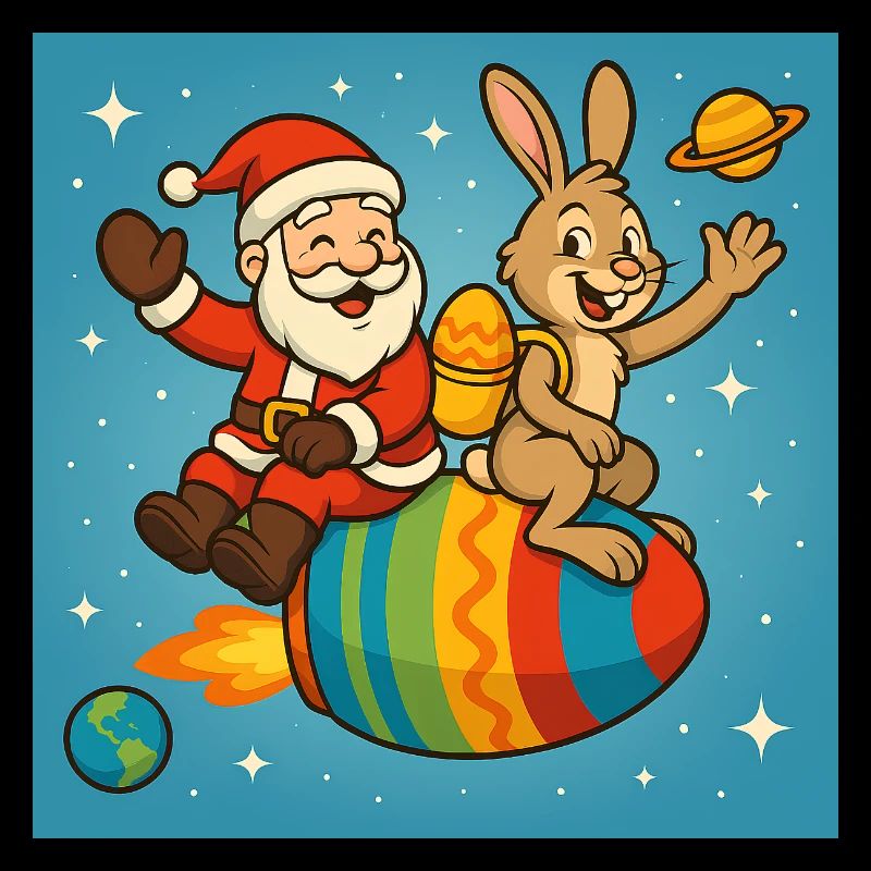 Le lapin de Noël de Pâques dans Star Flight