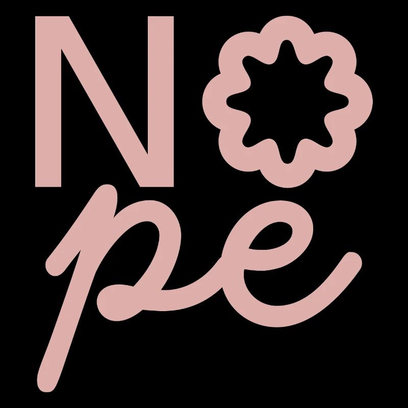 Non, fleur rose