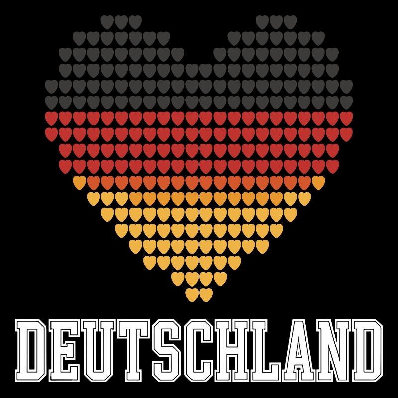 Deutschland Herz Farbverlauf