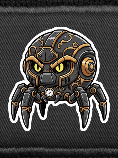 Steampunk Schwarze Uhrmacher-Spinnen-Wächter