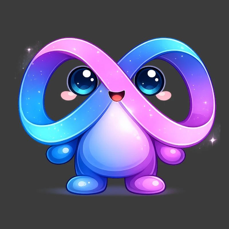 Cute Meta Infinity Mascot Sticker