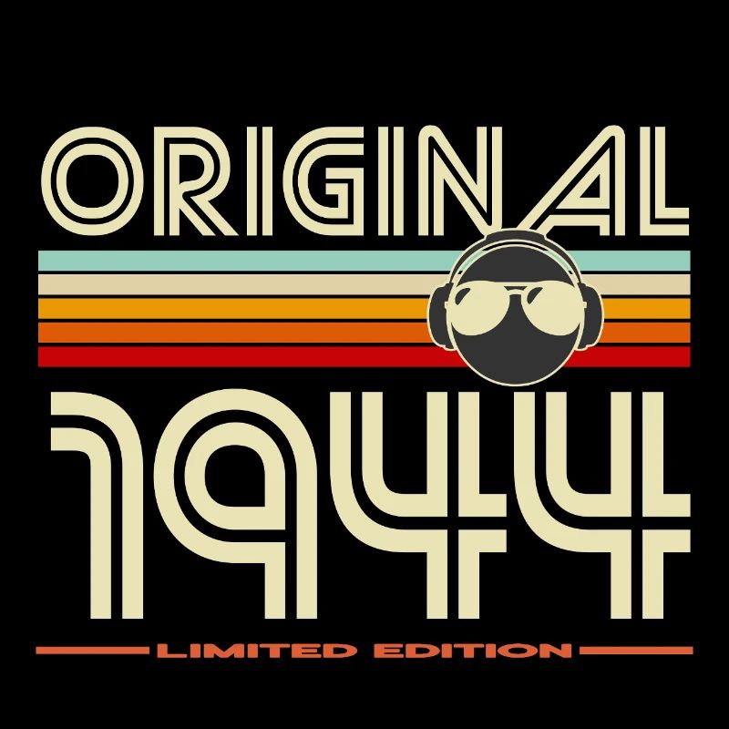 Original 1944 Logo rétro écouteurs