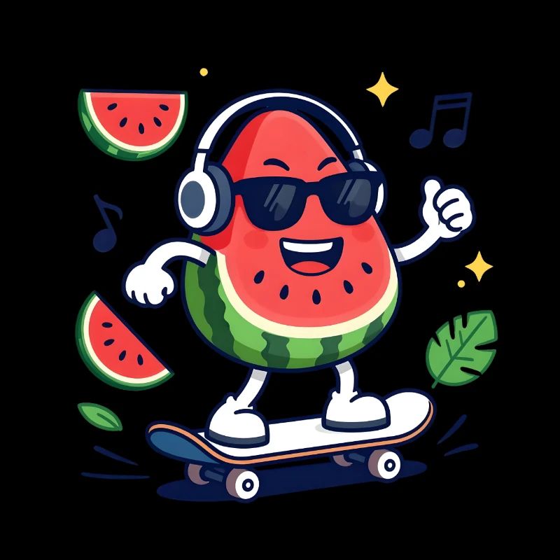 Pastèque Rythmée en Skate