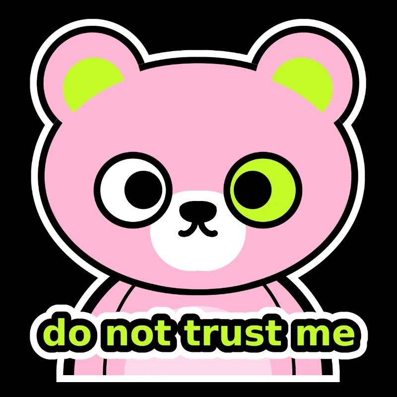 Neon Rebel Bear – Do Not Trust Me