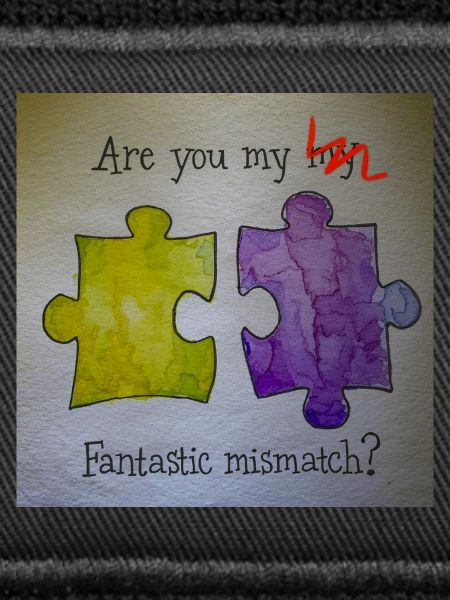 Fantastic mismatch puzzle pieces