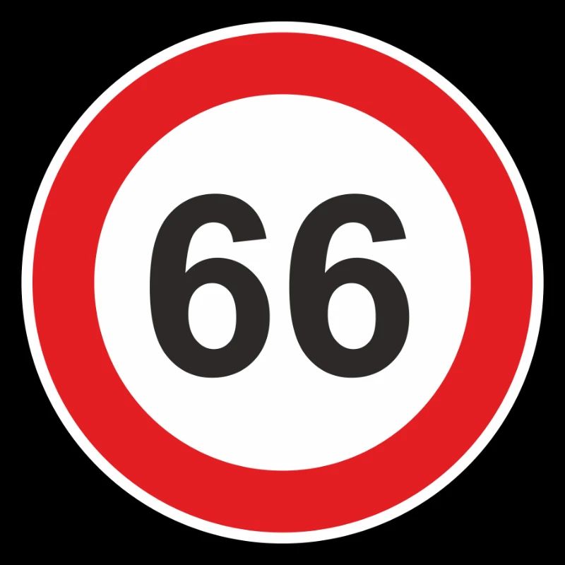 66 Geburtstag sechsundsechzig