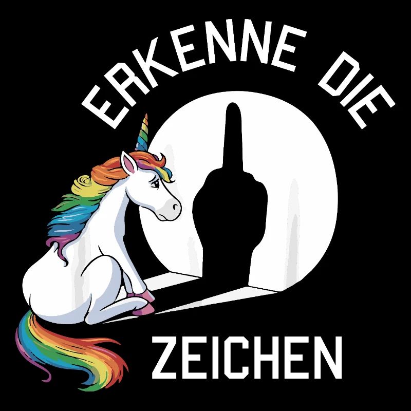 erkenne die Zeischen lustiges Einhorn