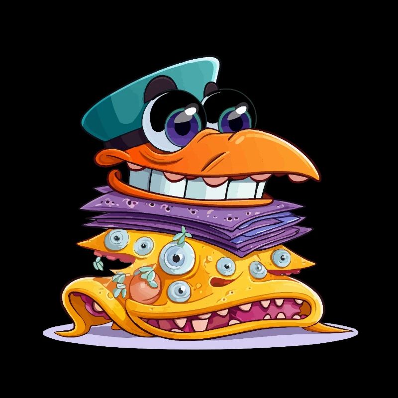 Sandwich MonsterStack coloré