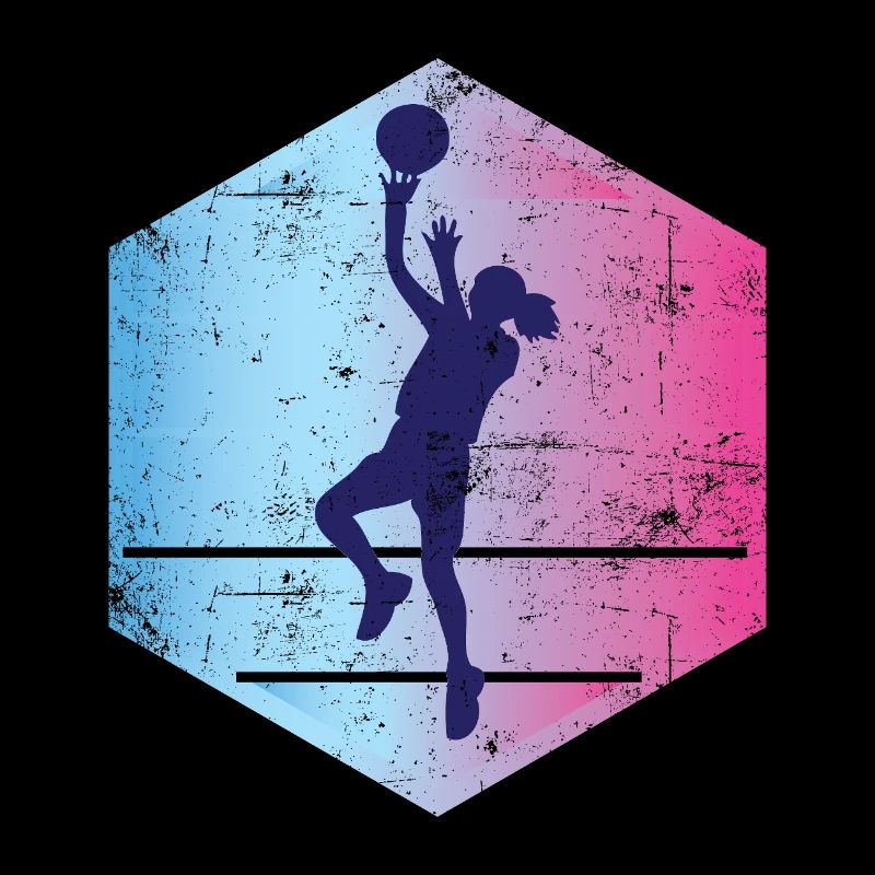 Fille de basket vintage
