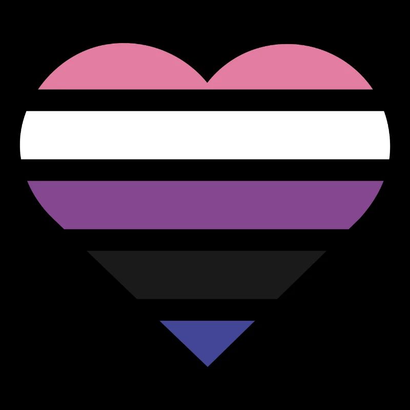 Pride Flag Heart · Genderfluid