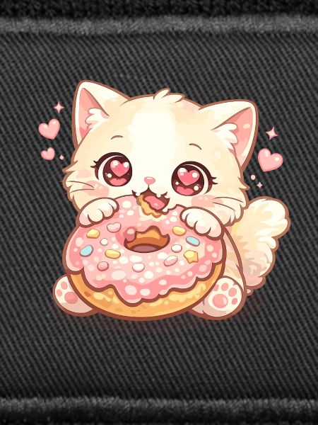Kätzchen mit Donut