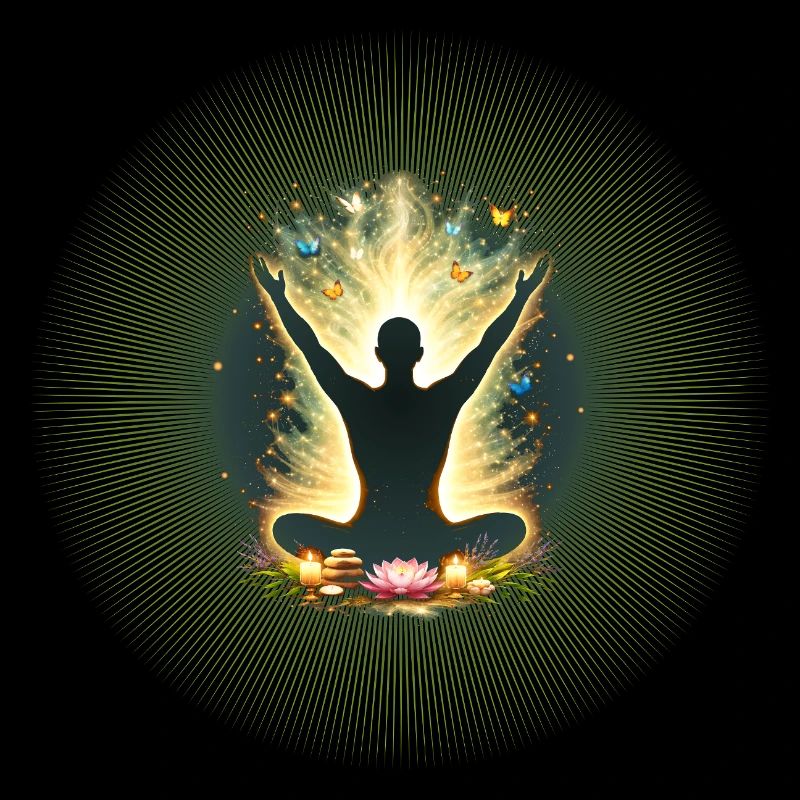 Conception de Mandala de Yoga de Sensibilisation à la Méditation