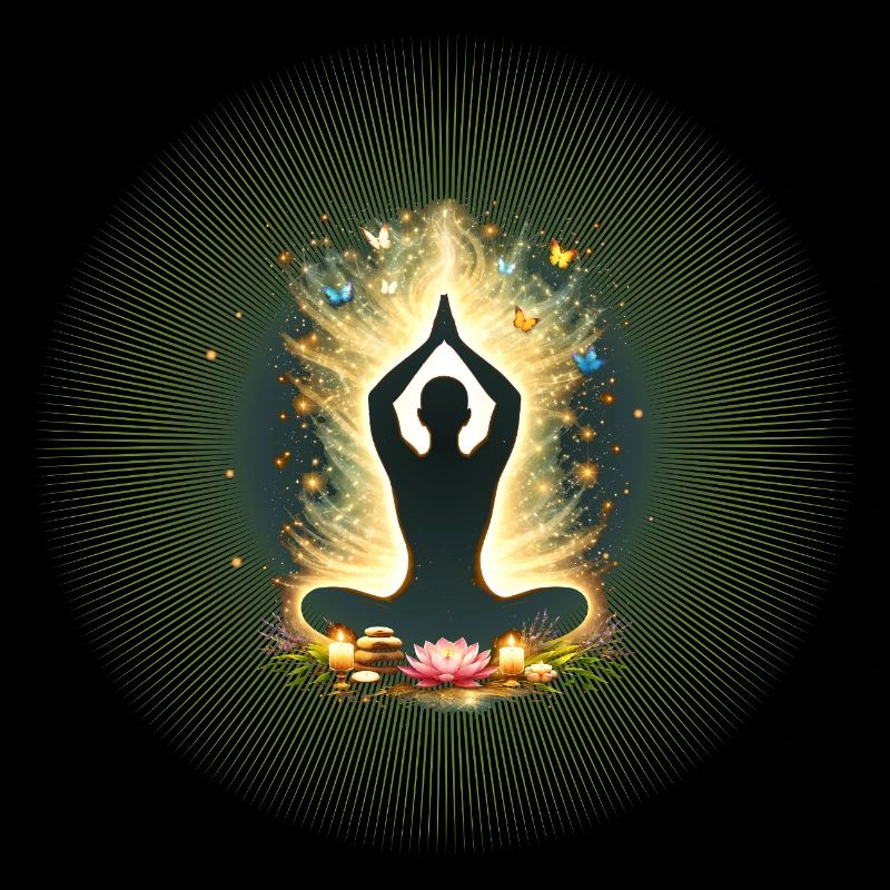 Conception de Mandala Énergétique de la Conscience de la Méditation