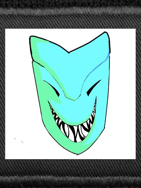 Smiling mask in gradient