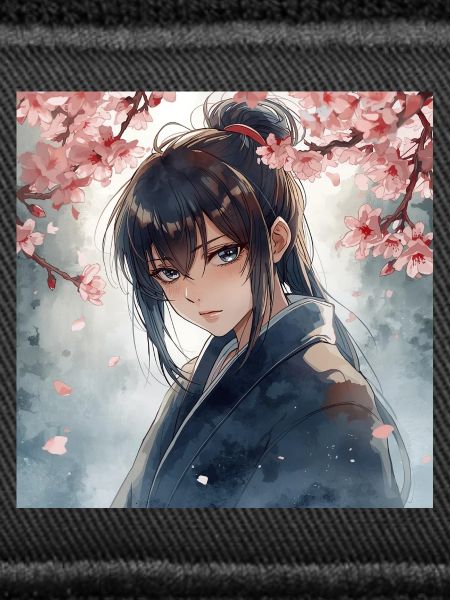 Hanfu under cherry blossoms