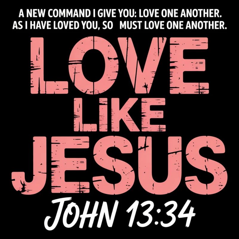Aimer comme Jésus Jean 13:34 Christ Foi