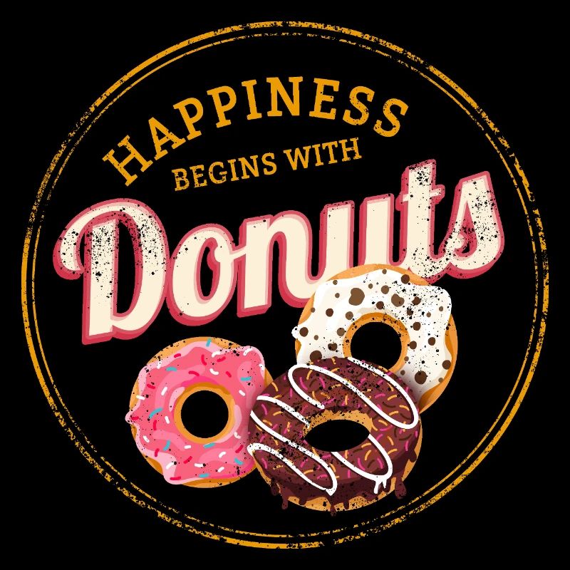 Donut Pastry Vintage Cake Doughnut Design