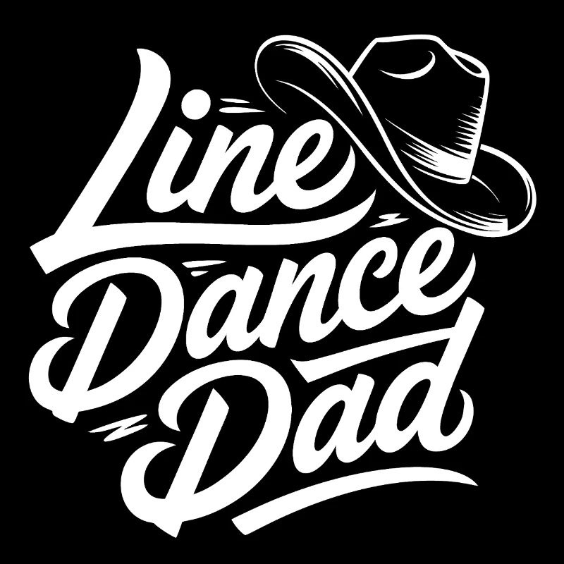 Line Dance Dad Cowboy Hat Design