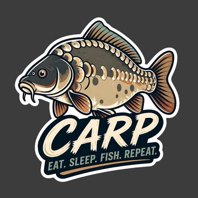 Carp Eat Sleep Fish Repeat – Mirror Carp Design