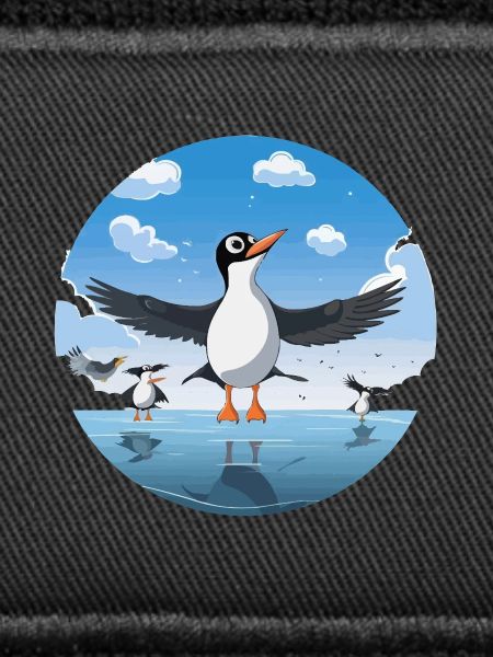 Pinguin Kreis am Eissee