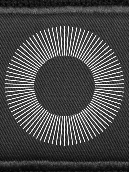 Geometric Sunburst Ring Pattern