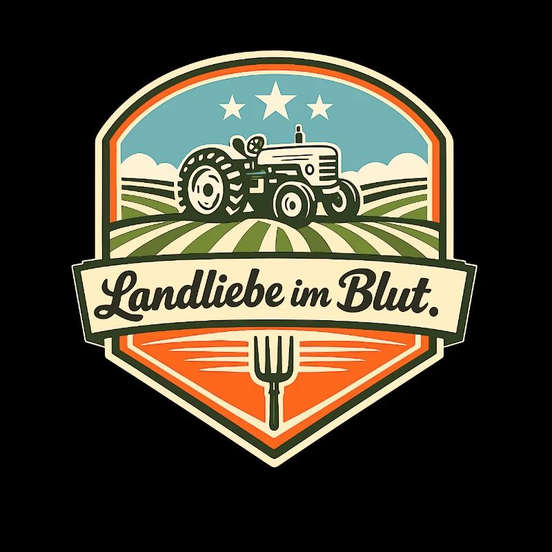 Landliebe im Blut Traktor-Motiv