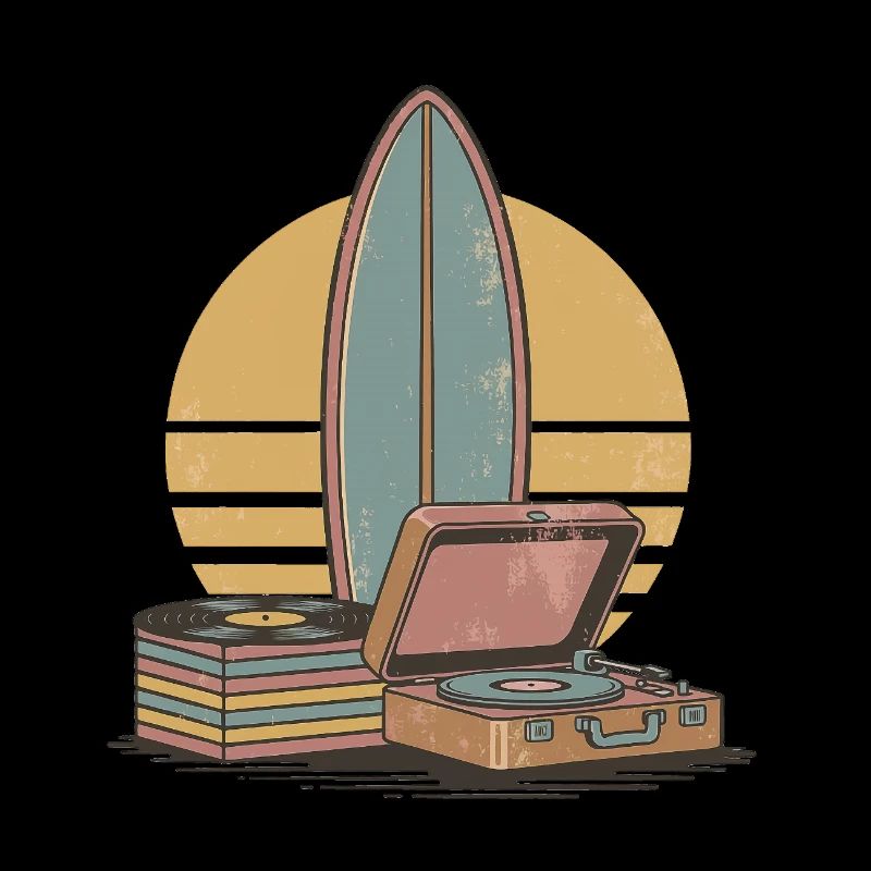 Retro Surf Vibes Vinyl