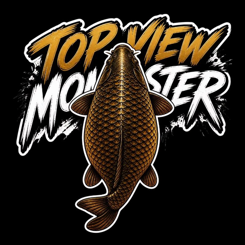 Vogelperspektive Monsterkarpfen – Kräftiges Angeldesign