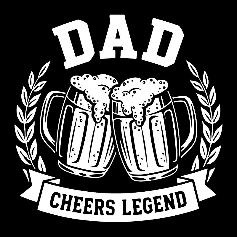 DAD CHEERS LEGEND Bier Logo für Väter