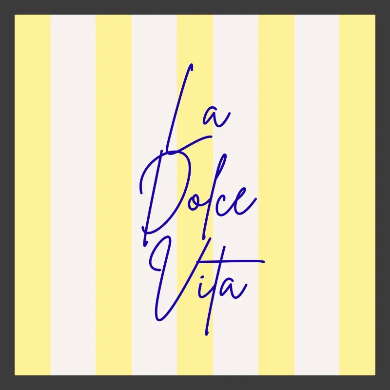 Minimalist LA DOLCE VITA Graphic Tee Design