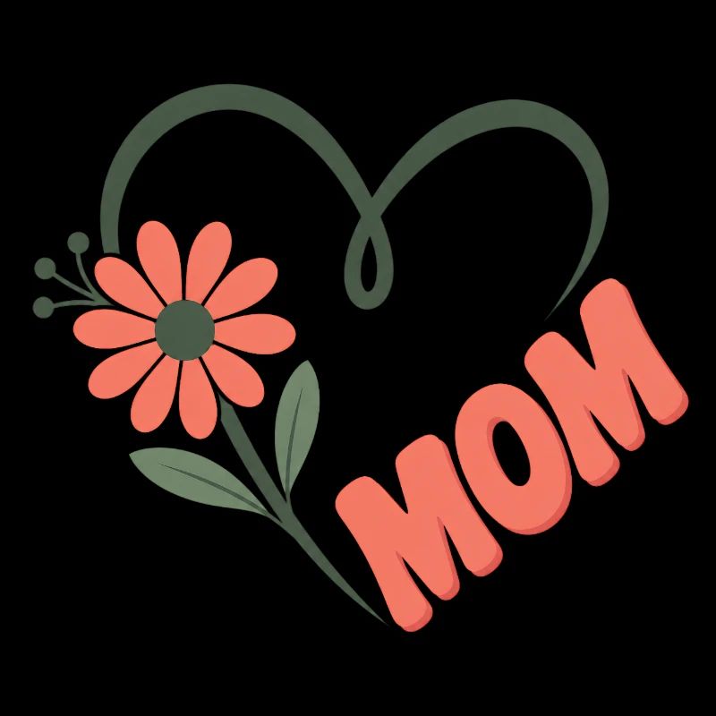 Maman Fleurs Cœur