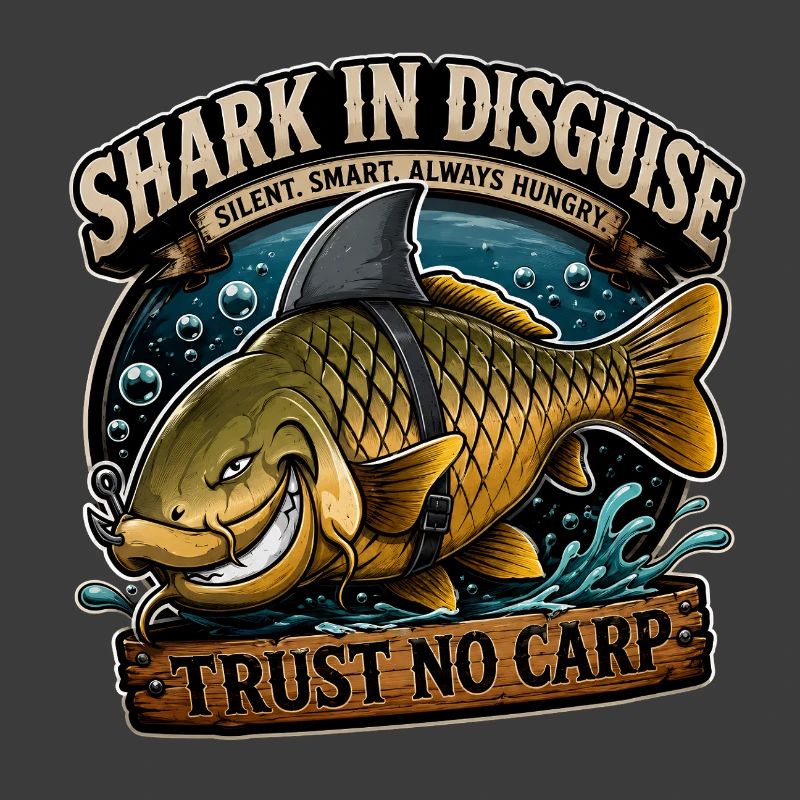 Requin déguisé – Drôle de conception de pêche à la carpe
