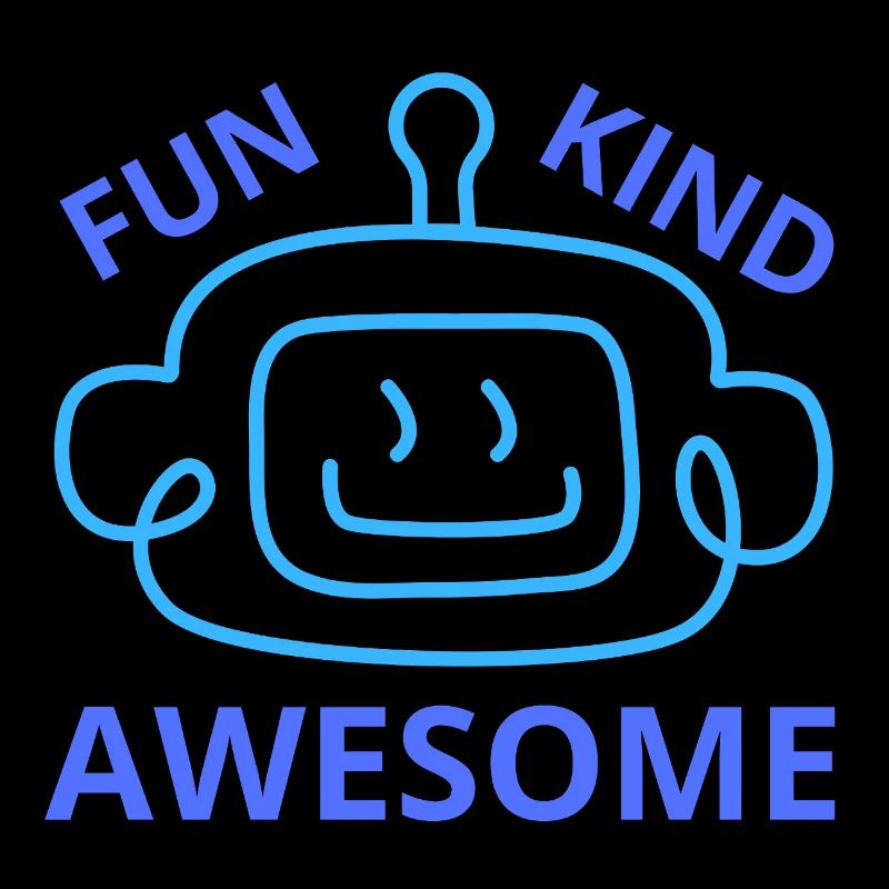 Fun Kind Awesome – Positives Kinder-Grafik-T-Shirt