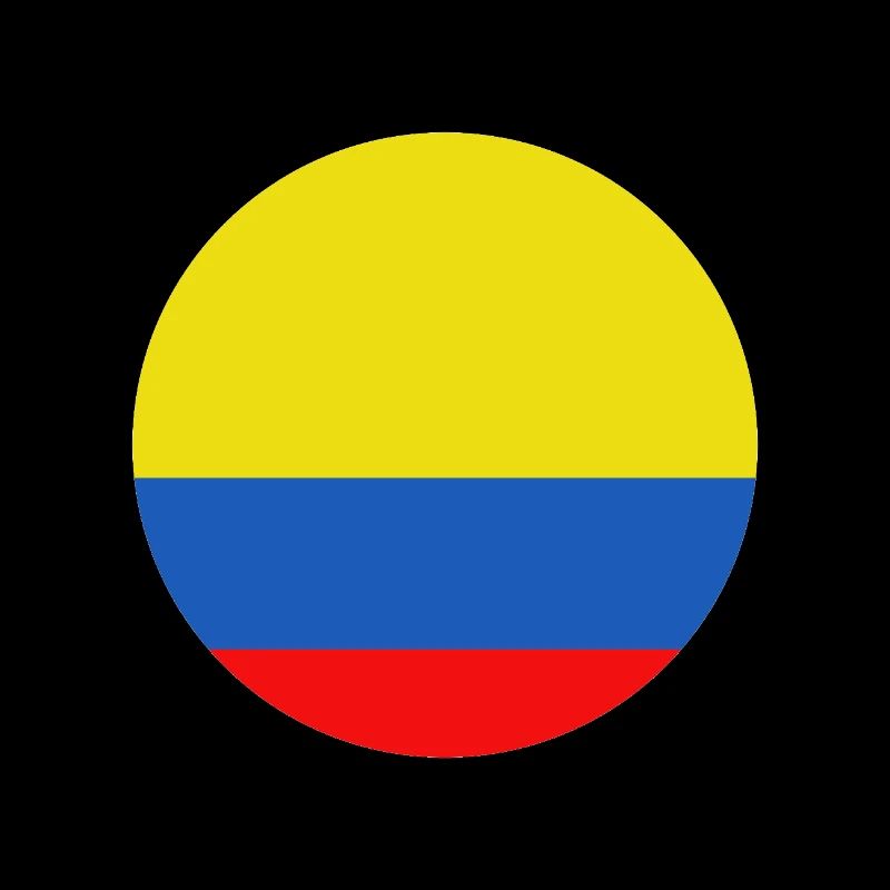 Kolumbien-Runde Flagge