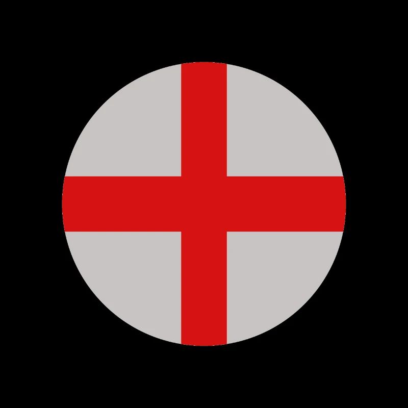 Round English flag