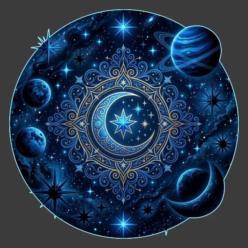 Space Planets Galaxies Stars Moons