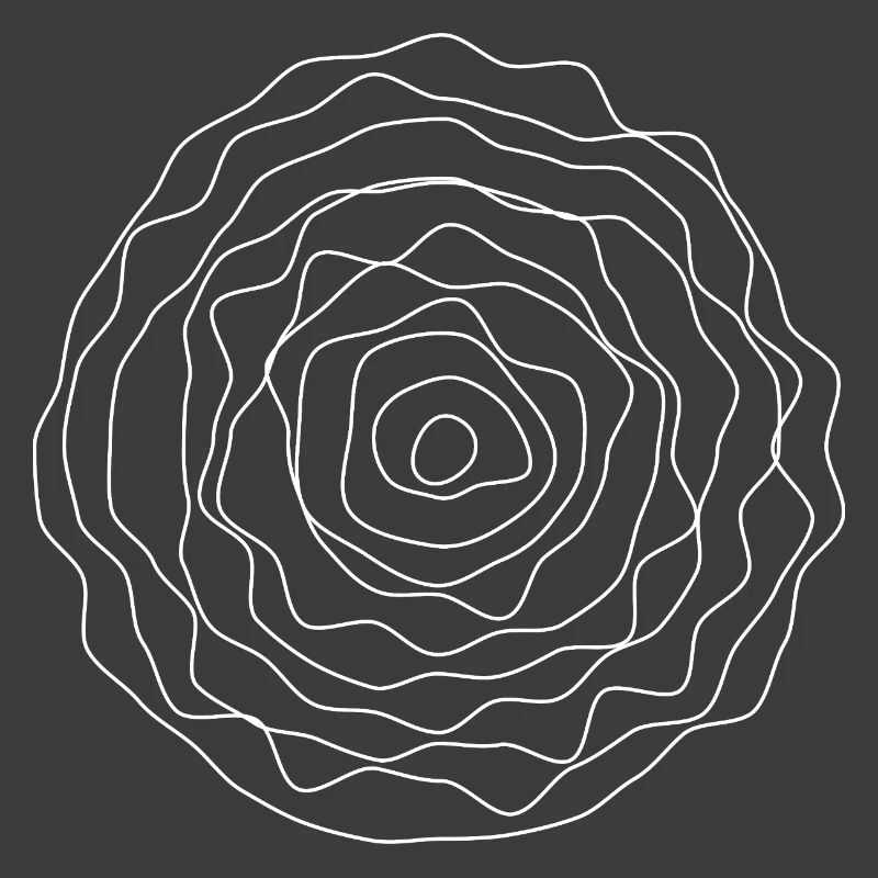 Concentric Line Rose