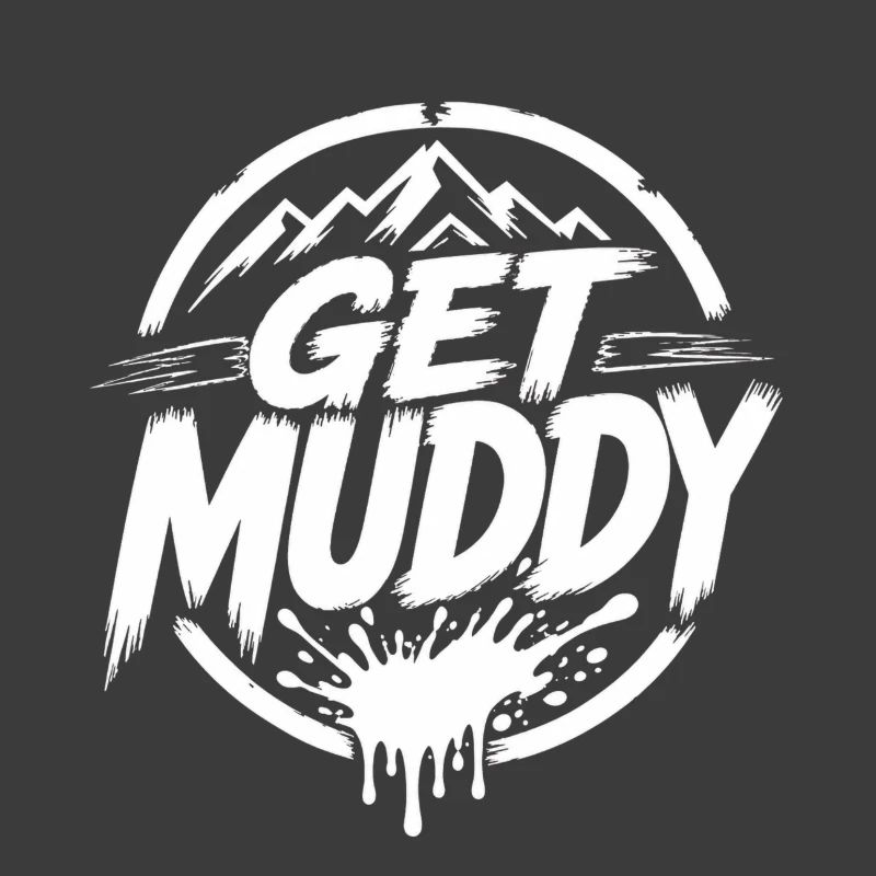 Get Muddy - Logo blanc