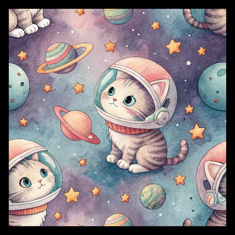 Kosmisches Kätzchen im Orbit