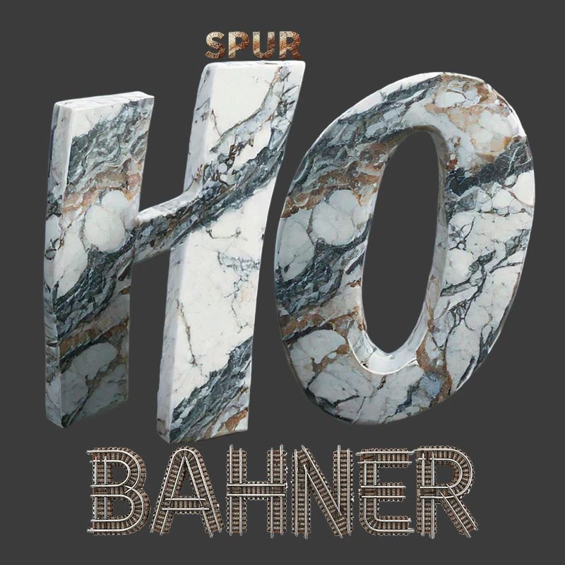 SPUR H0 BAHNER – Marmor Edition