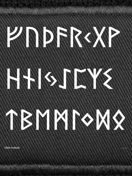 Elder Futhark (white)