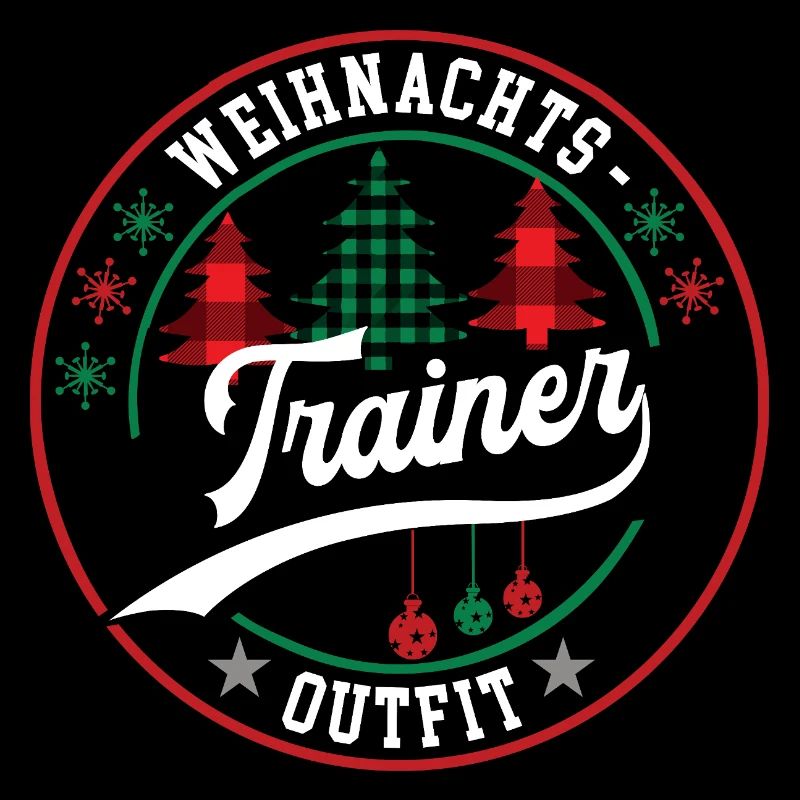 Trainer Weihnachten Mannschaft Teamtrainer Coach