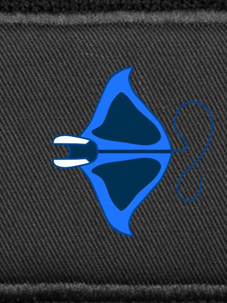 Manta Linear Blue Stylized