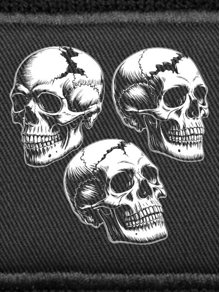 Three Skull Silhouettes