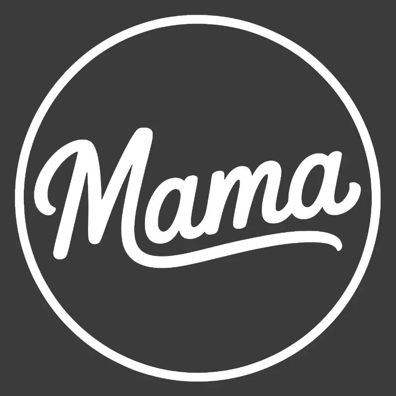 Mama Script Circle Logo Tee