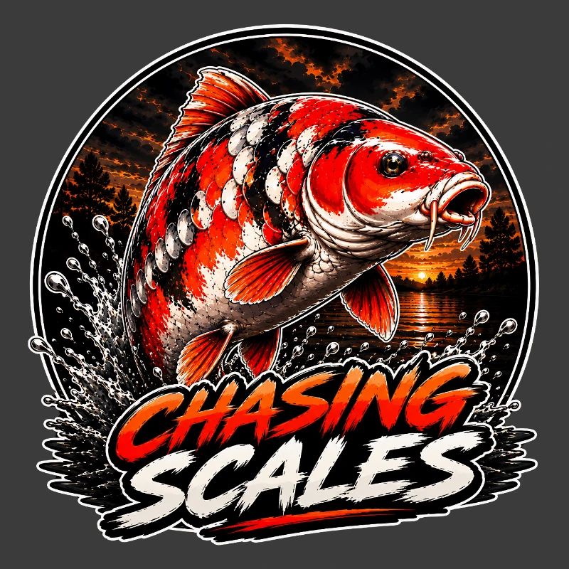 Chasing Scales Koi-Karpfen-Splash-Design