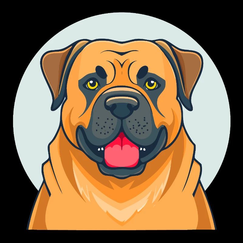 Bullmastiff (Porträt/Comic)